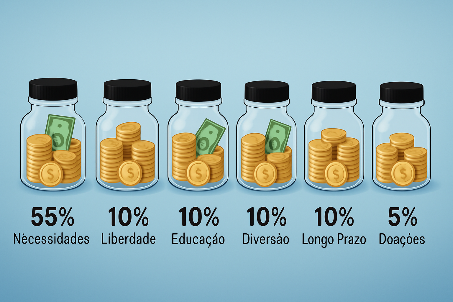 Você já ouviu falar dos POTES FINANCEIROS?